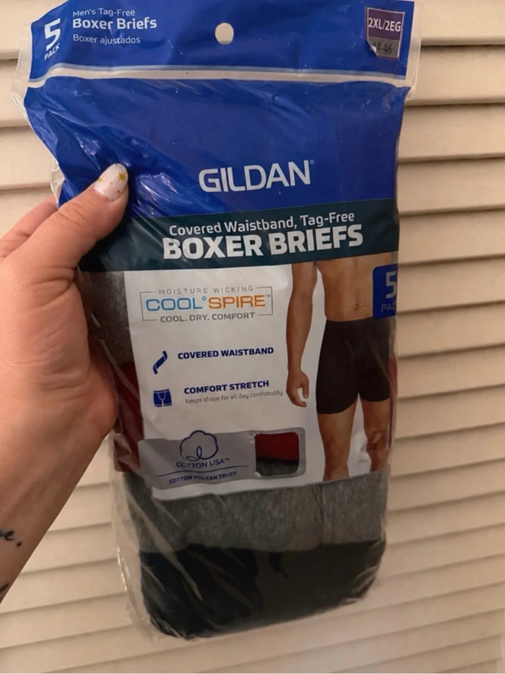 5 pack Gildan boxer briefs